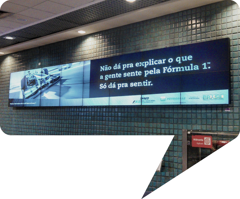 Video wall em espaços públicos