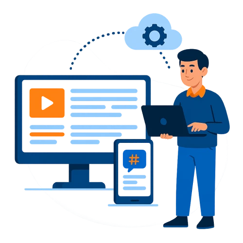 Ilustração Gestão centralizada