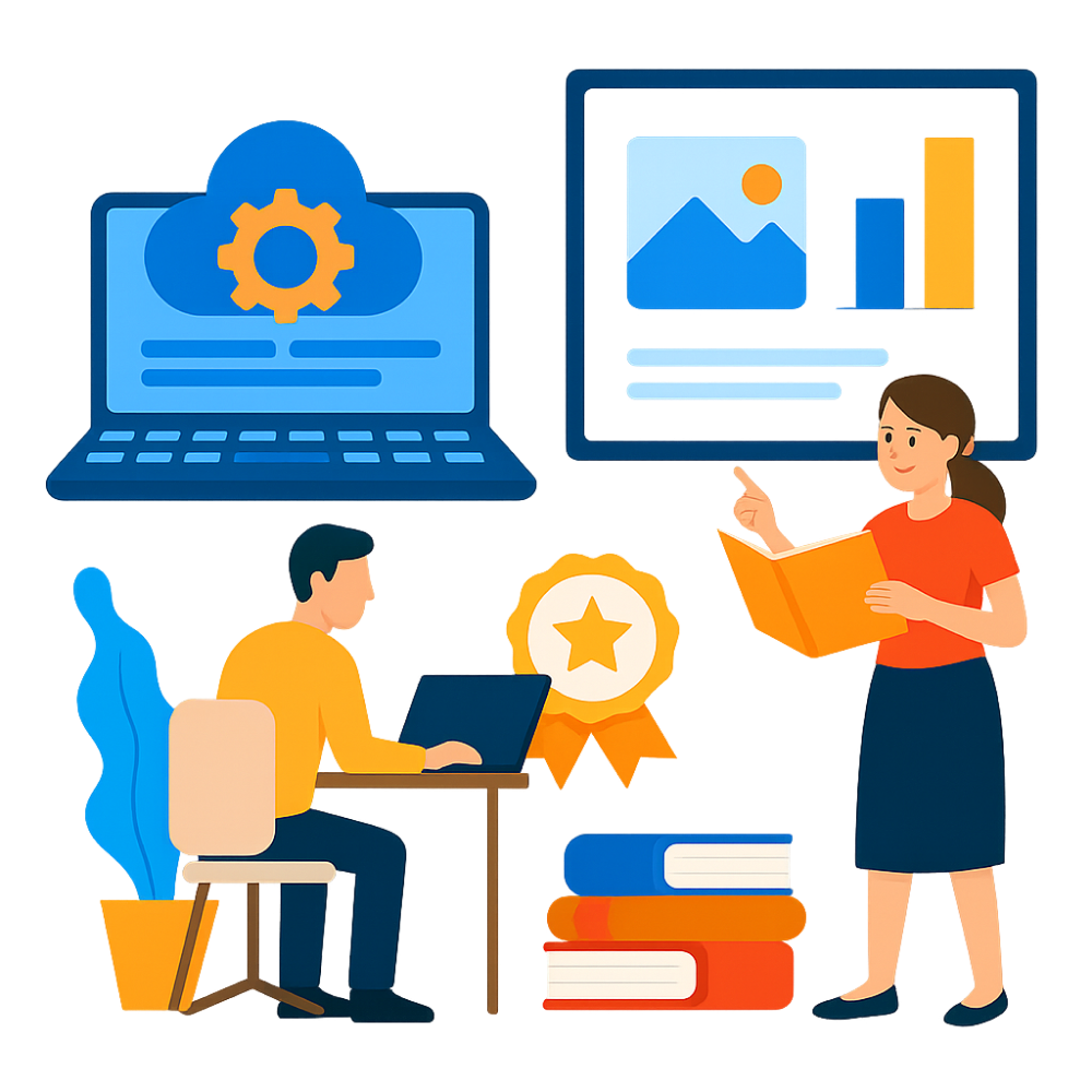 Ilustração materiais ricos